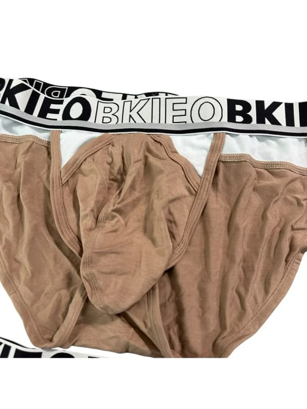 Bekieo Menswear Brief Nearly Nude Pale Large Modal Soft underwear 34-38 Minimal